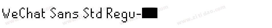 WeChat Sans Std Regu字体转换